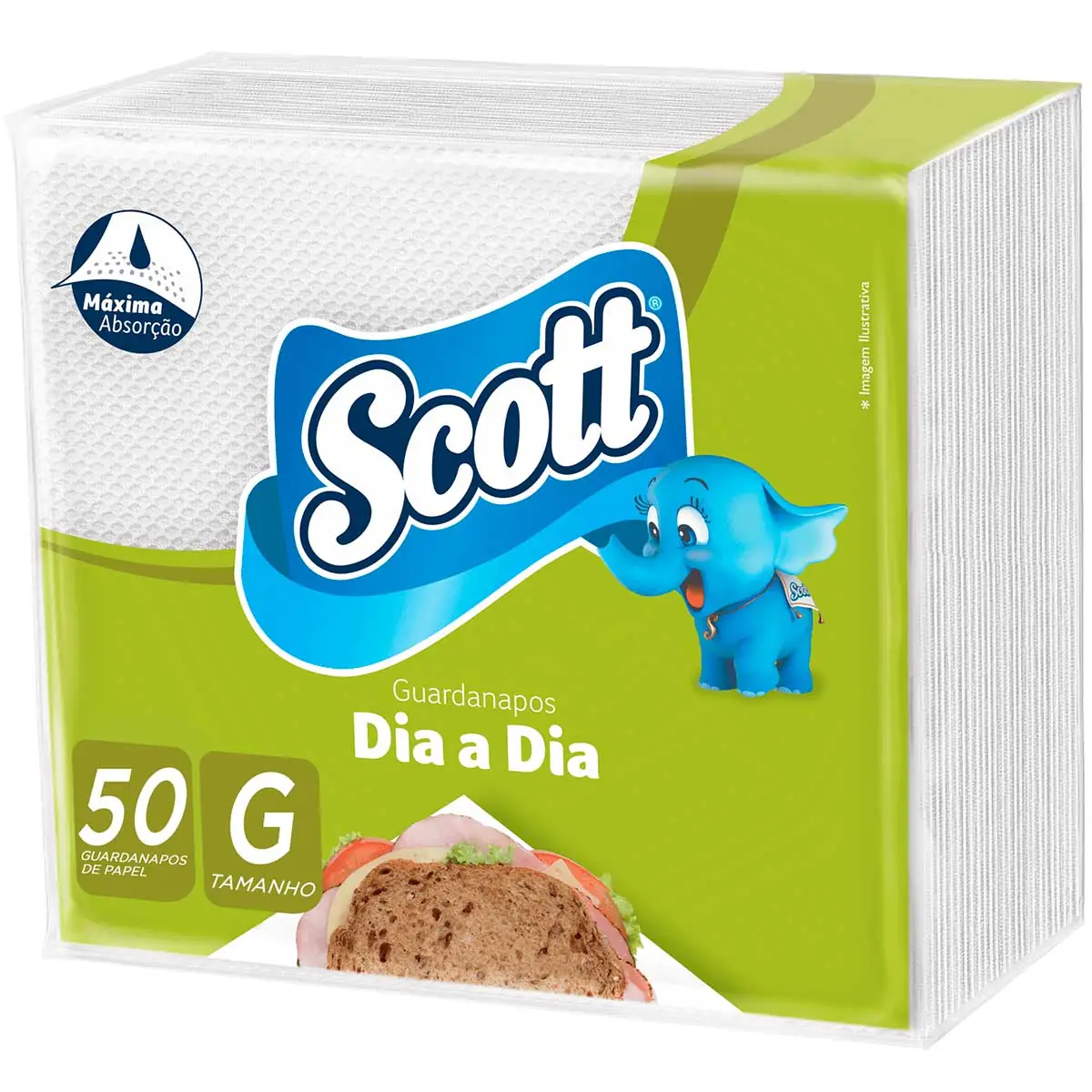 Guardanapo Scott Dia a Dia 29x30 - 50 unidades