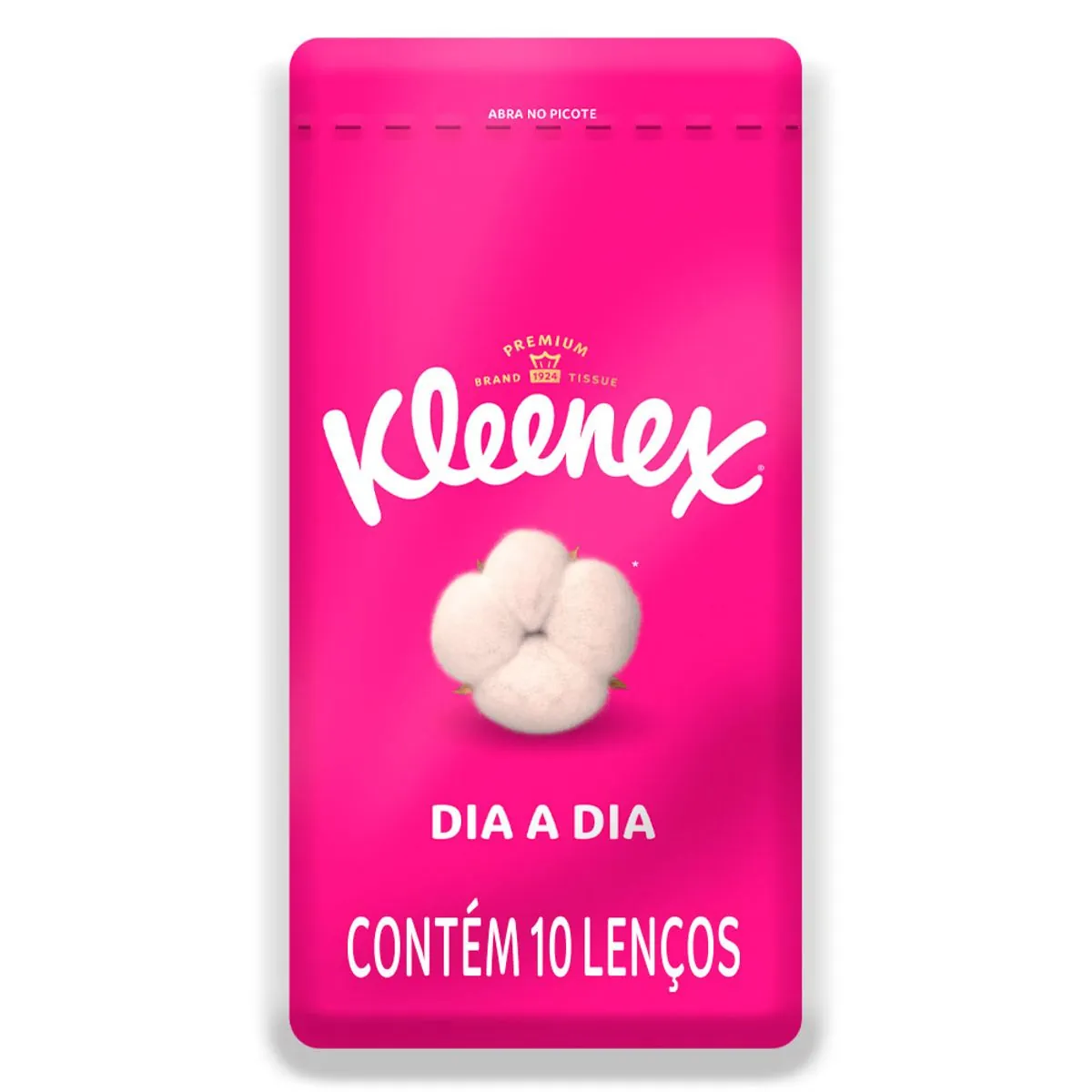 Pack Lenço De Papel Folha Tripla Kleenex Dia A Dia Pacote 120 Unidades