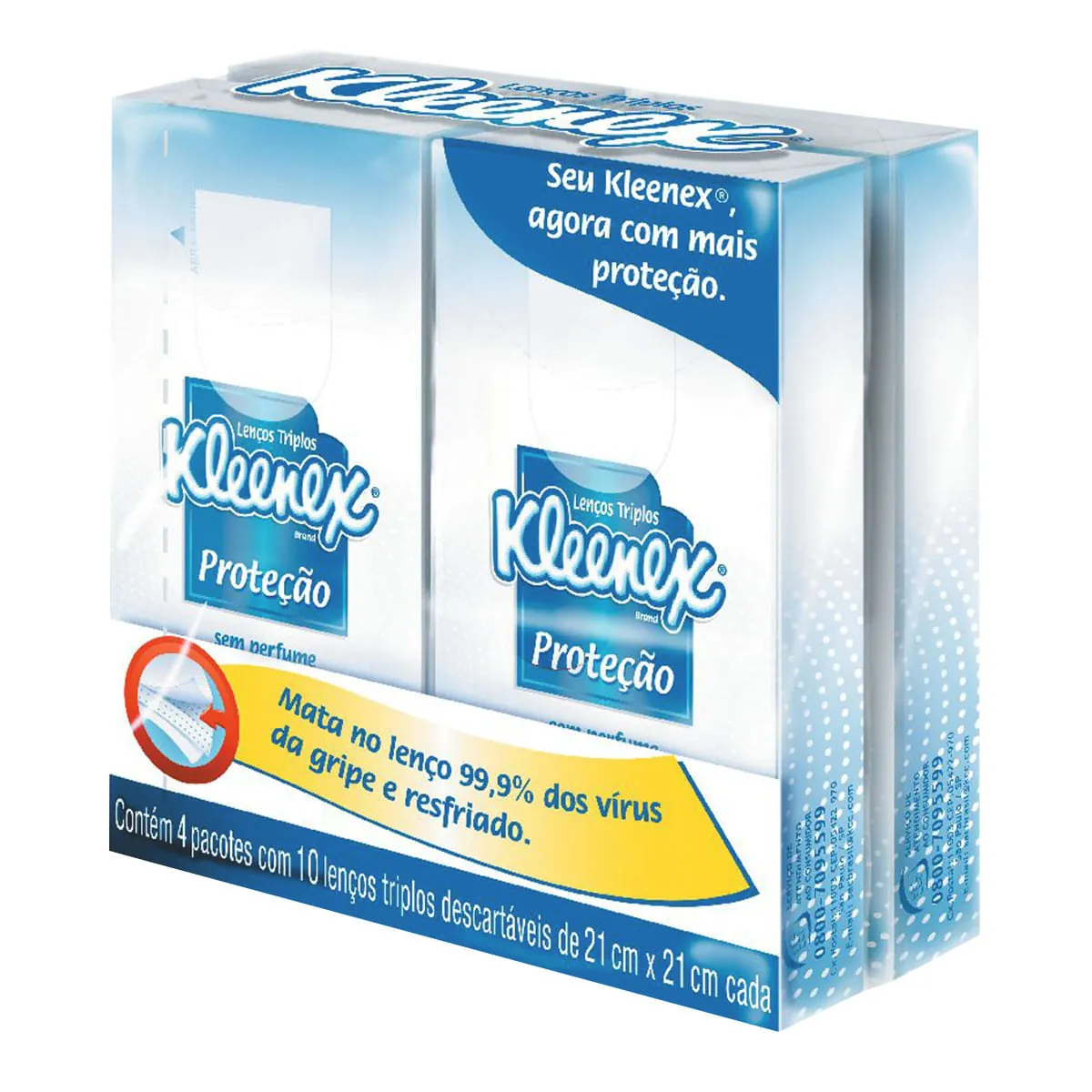 Lenco Papel Kleenex Bolso Protecao