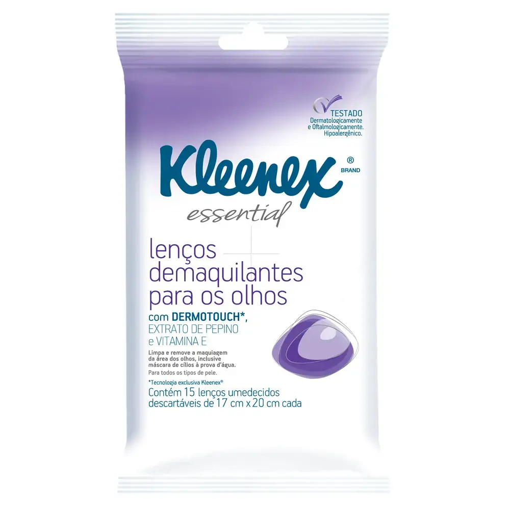 Lenco Umed Kleenex C/15 Demaquilante P/olhos