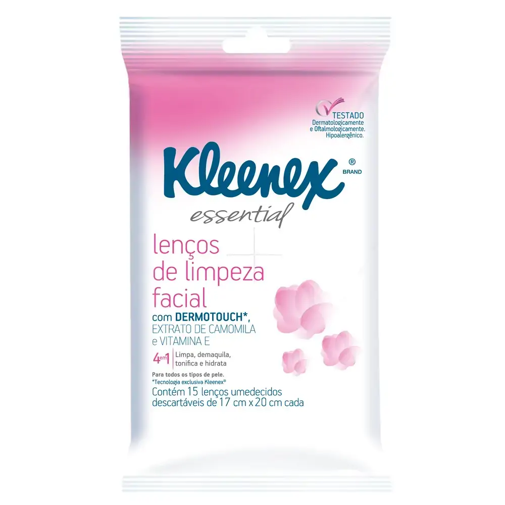 Lenco De Limpeza Facial Kleenex 4x1