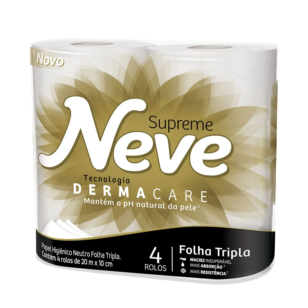 Papel Higiênico NEVE Supreme Folha Tripla 4 Rolos