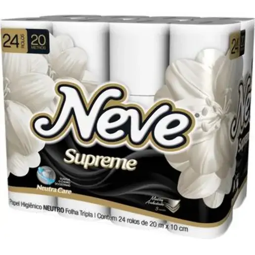 Papel Higiênico Neve F Tripla 20m C/24 Compacto