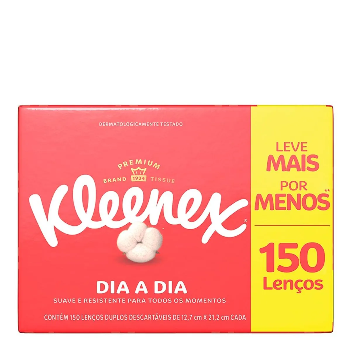 Lenço de Papel Folha Dupla Suave Kleenex Kids 150 Unidades Leve Mais Pague Menos