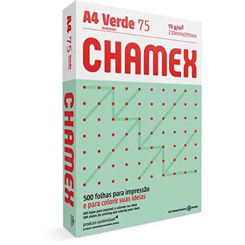 Papel Chamex Color Verd 210x297 1x500unidade