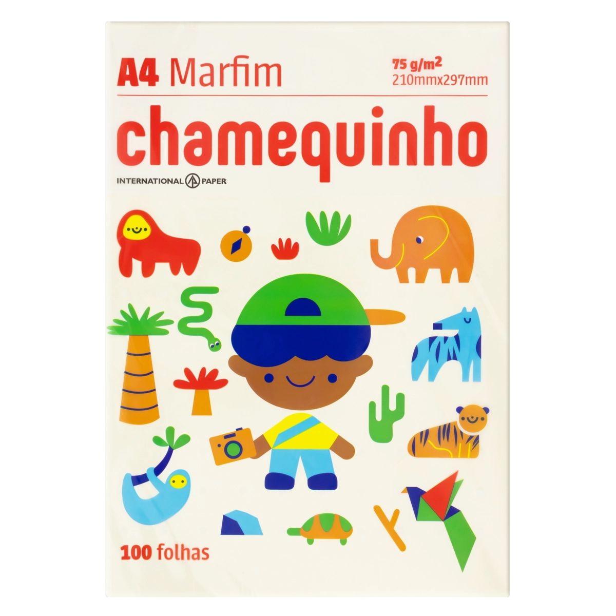 Papel Sulfite Marfim Chamequinho A4 100 Folhas
