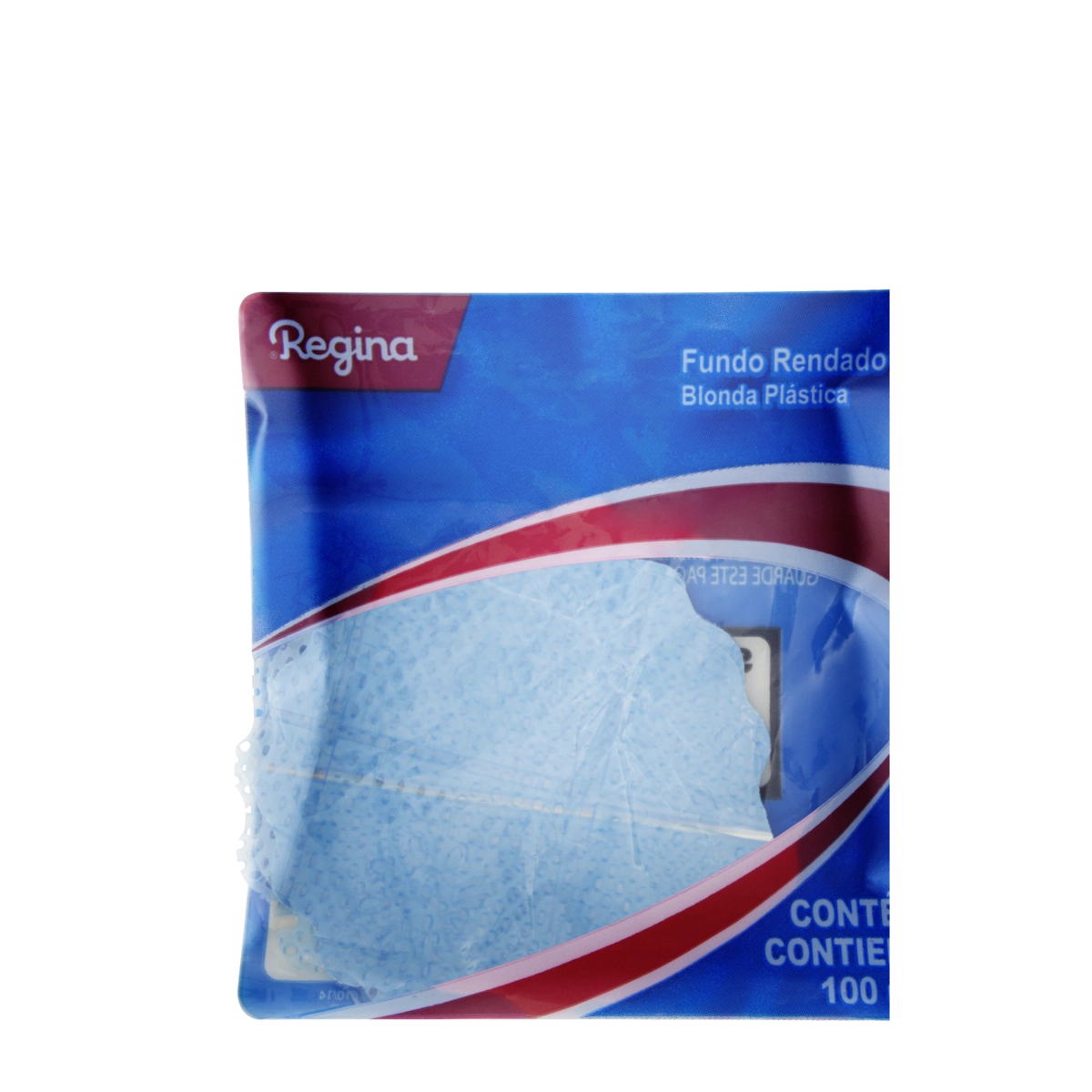 Fundo Rendado Para Doces Azul 7cm Regina 100 Unidades