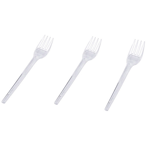 Garfo De Plástico Refeição Cristal Com 50 Unidades Regina Festas