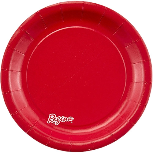 Prato 18cm Colors Vermelho Com 8 Unidades Regina Festas