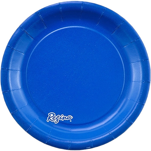 Prato 18cm Colors Azul Royal Com 8 Unidades Regina Festas