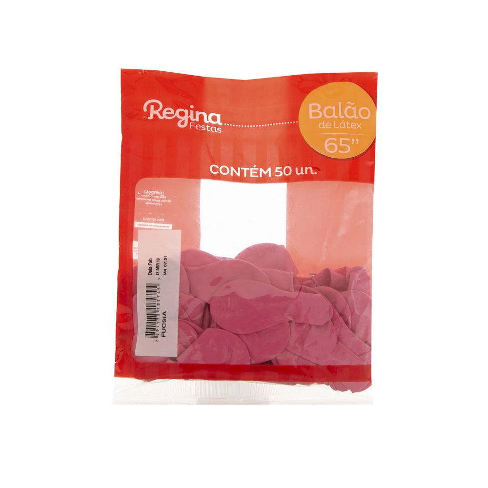 Regina Balao Liso Pera C/50 Unidade Fucsia