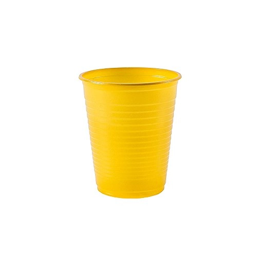 Copo Plástico Amarelo Com 50 Unidades Regina Festas