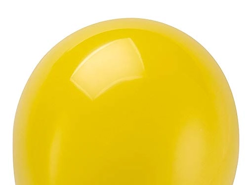 Balão Liso Redondo N 09 Amarelo Com 50 Unidades Regina Festas