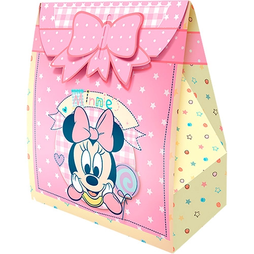 Caixa Surpresa Baby Mickey E Amigos Minnie Com 8 Unidades Regina Festas
