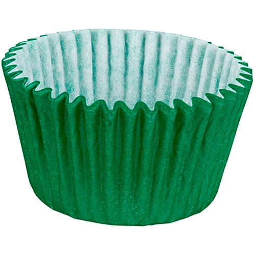Forminha Cupcake Impermeável Colors Verde Escuro 45 Unidades Regina Festas