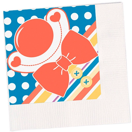 Guardanapo Folha Dupla 24x23cm Palhaço Feliz Com 16 Unidades Regina Festas
