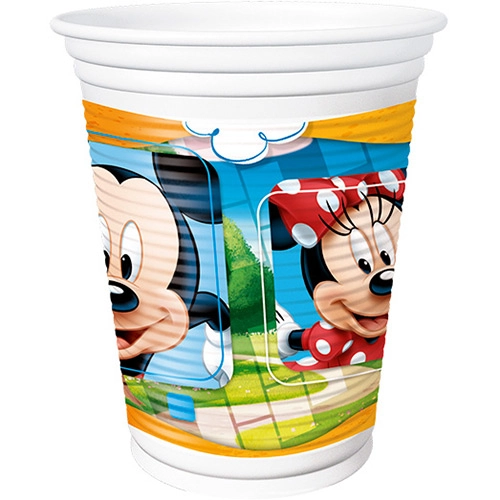 Copo Plástico Mickey Diversao Com 8 Unidades Regina Festas