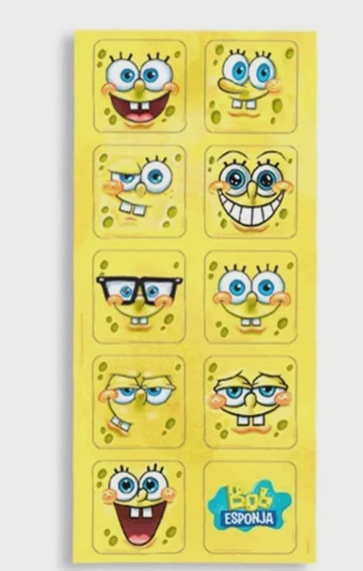 Adesivo Decorativo Quadrado Bob Esponja