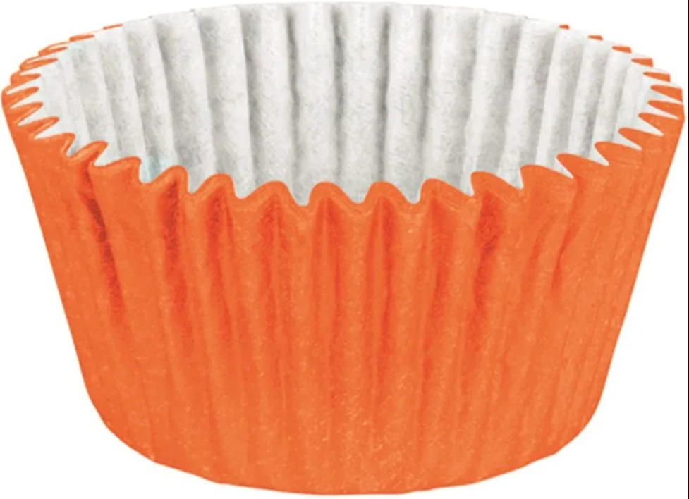 Forminha Cupcake Regina Festas Laranja Com 45 Unidades