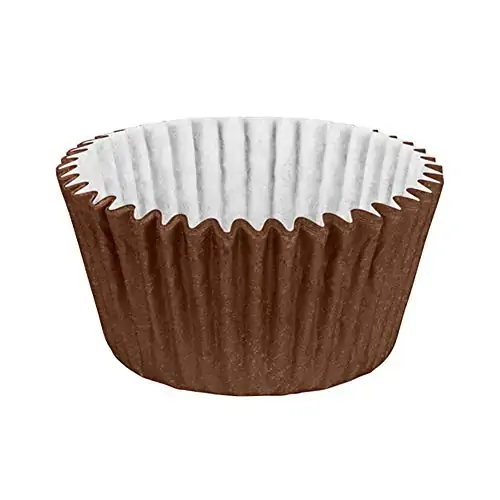 Forminha Cupcake Impermeável Colors Marrom Com 45 Unidades Regina Festas