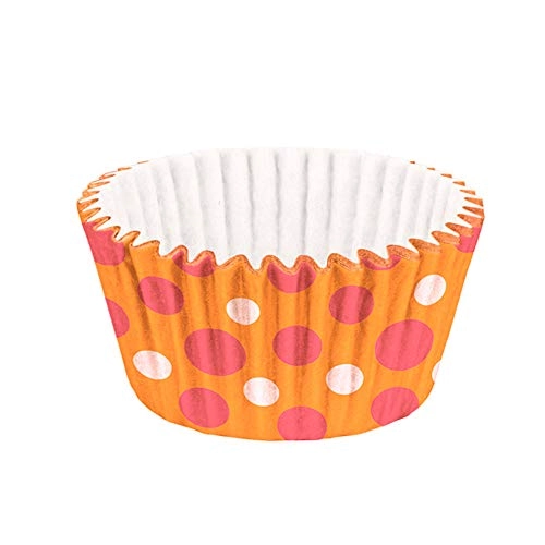 Forminha Cupcake Impermeável Poás Laranja Rosa 45 Unidades Regina Festas