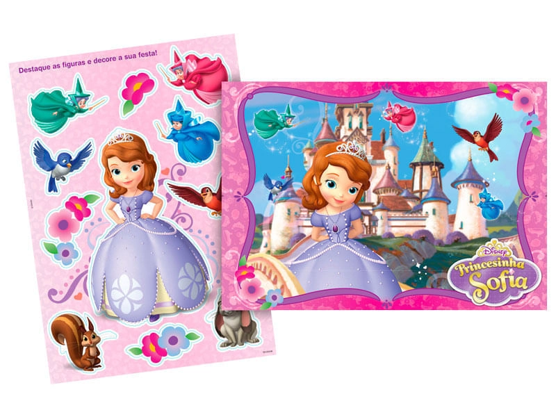 Kit Decorativo 64x45cm Princesa Sofia