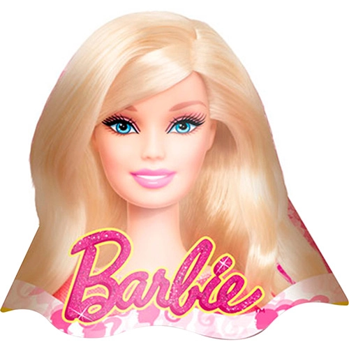 Chapéu De Aniversário Barbie Core Com 8 Unidades Regina Festas