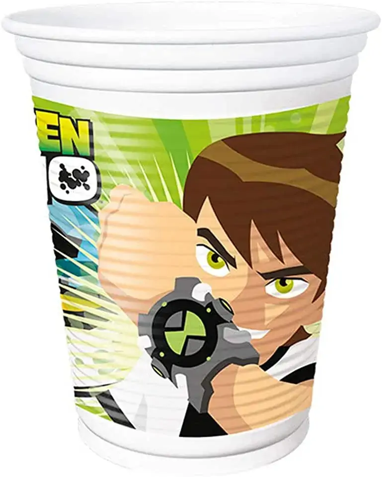 Regina Copo Plast. Ben 10 C/8 Unidade