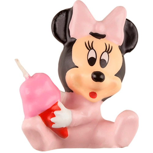 Vela 3d Regina Festas Minnie Baby Mickey E Amigos Minnie 1 Unidade
