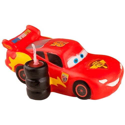 Vela 3d Regina Festas Cars Silver 1 Unidade