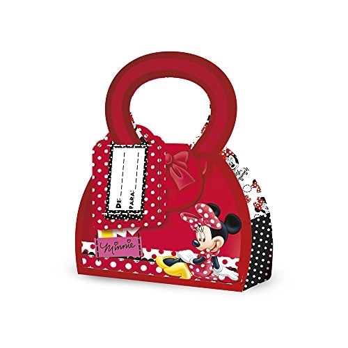Caixa Supresa Bolsa Red Minnie Com 8 Unidades Regina Festas