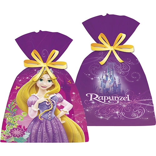 Saco Plástico Rapunzel Com 8 Unidades Regina Festas