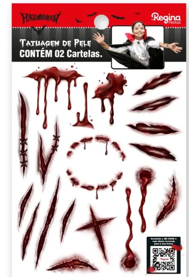 Tatuagem De Pele Halloween Ref.114195.3 Regina