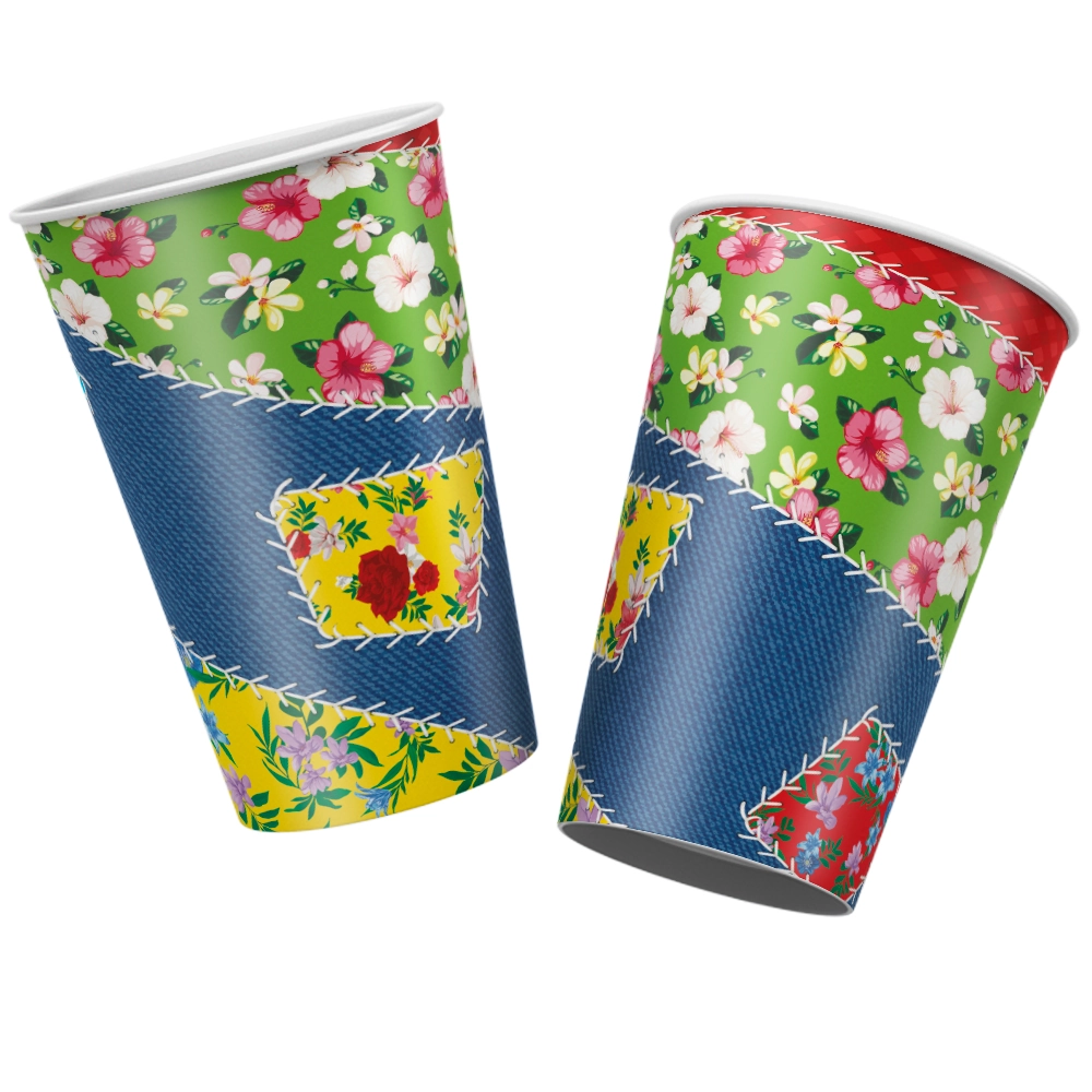 Copo Papel 180ml Arraia 08un 114730.7 Regina