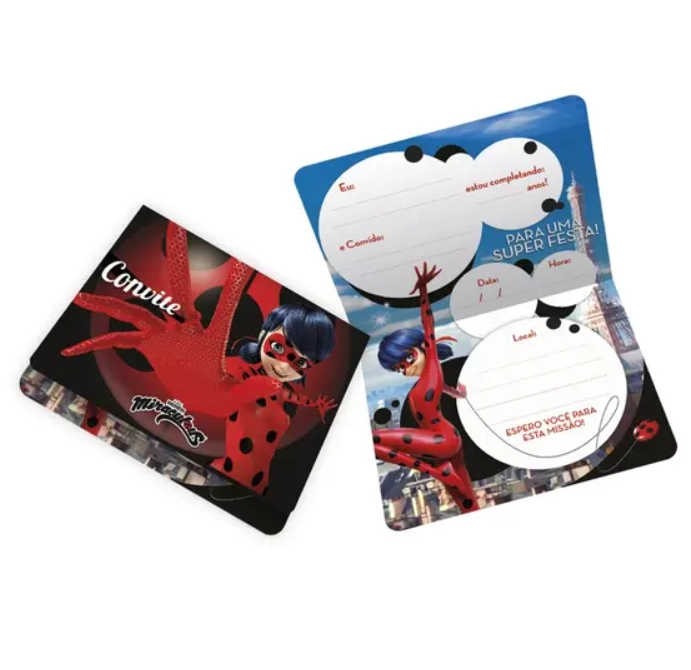 Convite Lady Bug 12 Un Regina