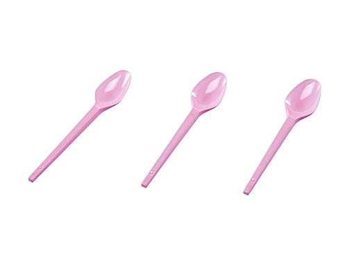 Colher Regina Plast.rosa C/25 Sobremesa