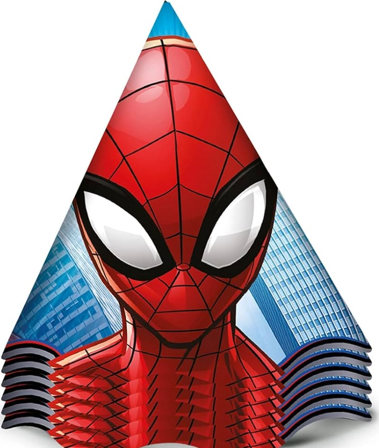 Chapeu Spider Man Animacao C/ 12 Un