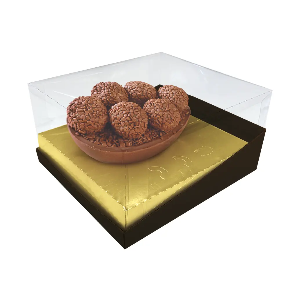 Caixa Elegance Ovo 100/250g Marrom/dour Pascoa Regina Festas