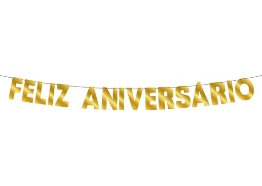 Faixa Regina Feliz Aniversario Dourad1un 1x1un