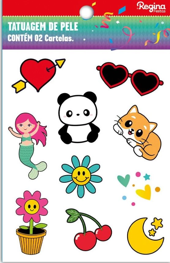 Tatuagem Carnaval Infantil Diversos Ii Ref.119699.5