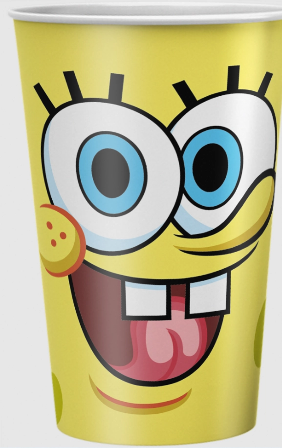Copo Papel 180ml Bob Esponja Core Regina 1x1pt
