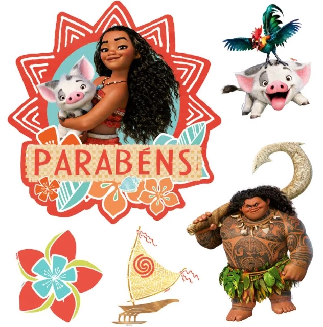 Decor De Bolo Cenar Moana Regina 1x1un