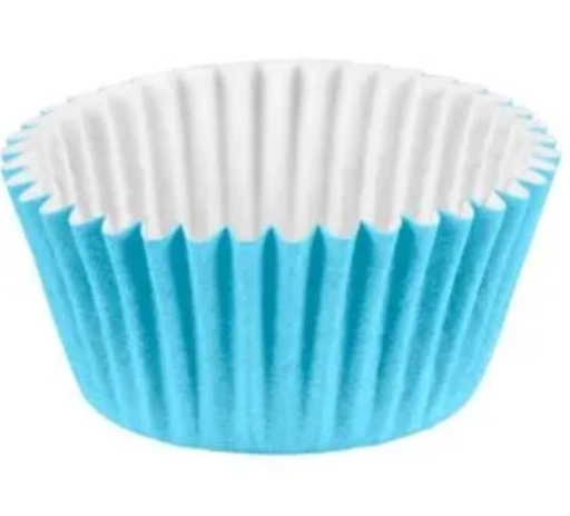 Forminha Cupcake Papel Color Imperme Az Beb 45un