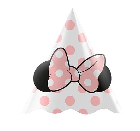 Chapeu Minnie Mouse Rosa C/8 Regina