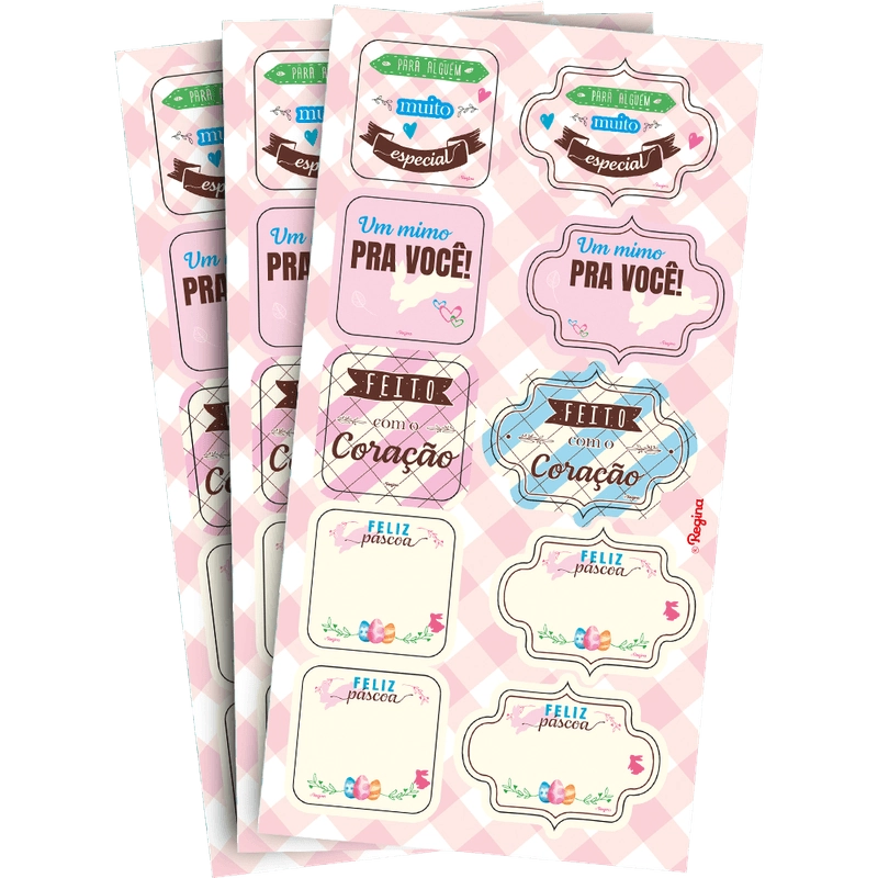 Etiqueta Decorativa Pascoa Chocolate 30 Un.