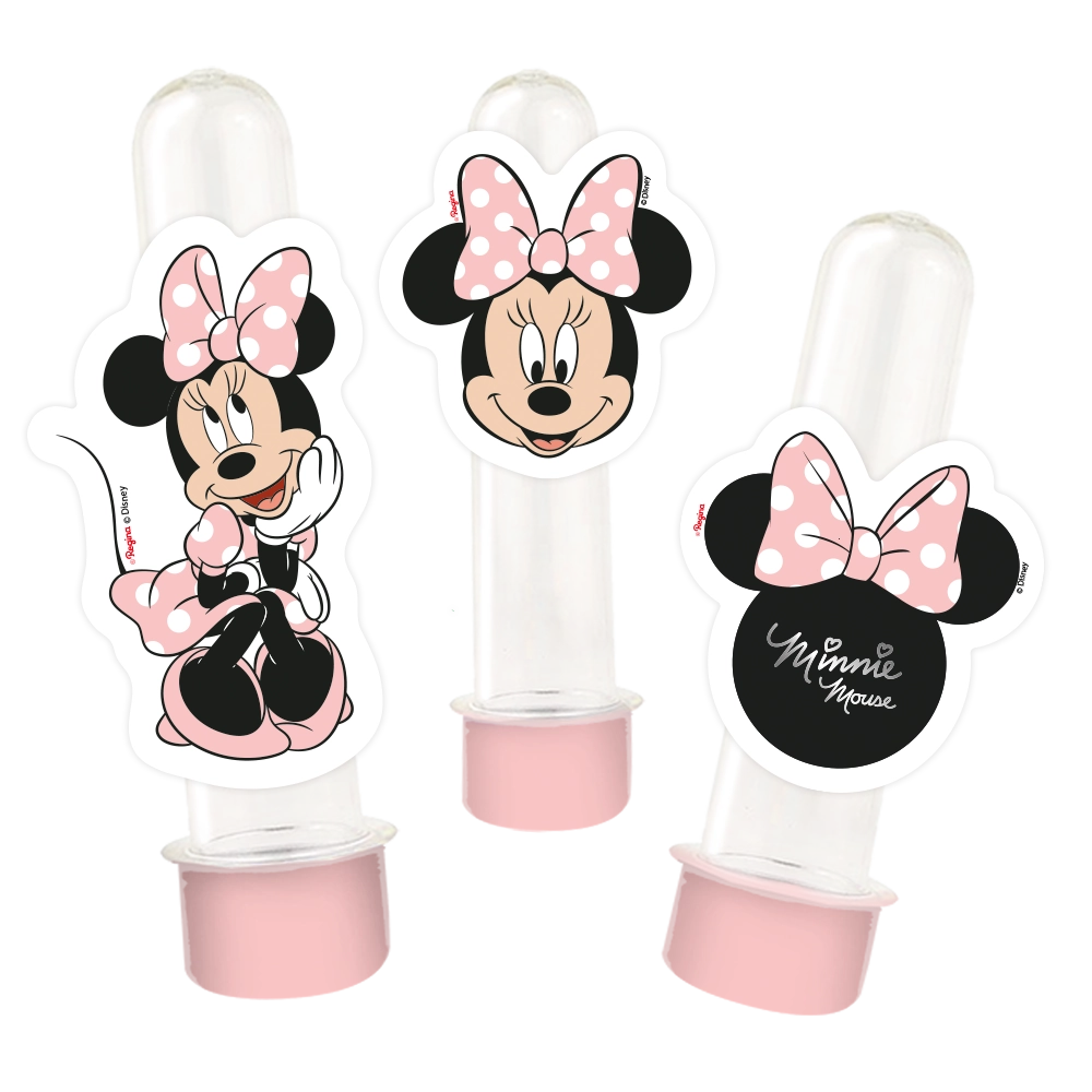 Mini Personagem Minnie Mouse Rosa C/12 Regina