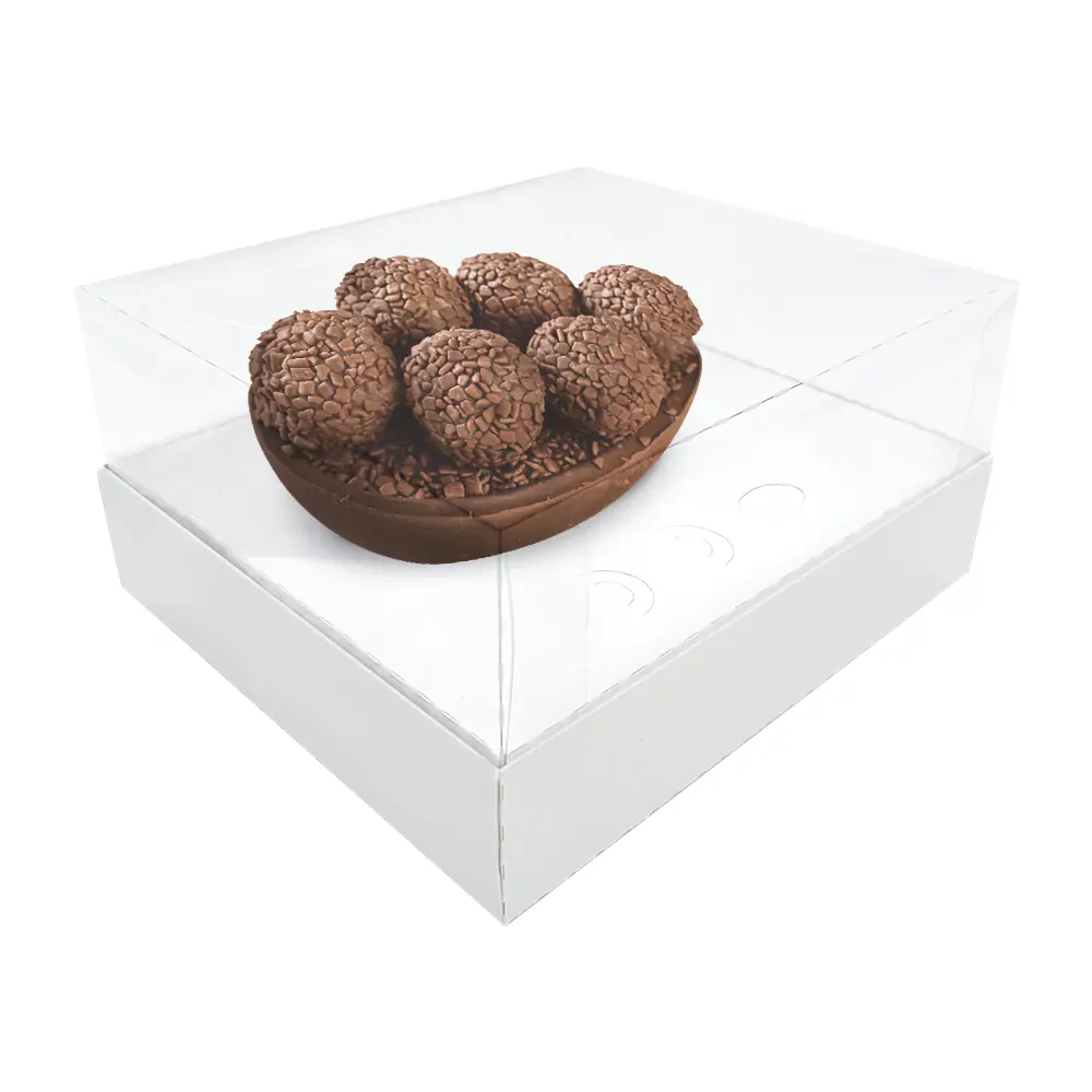 Caixa Versatil Ovo 100/250g Branca Pascoa Regina Festas