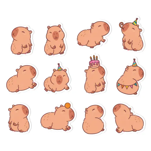 Mini Personagem Capivara C/12un Regina Festas