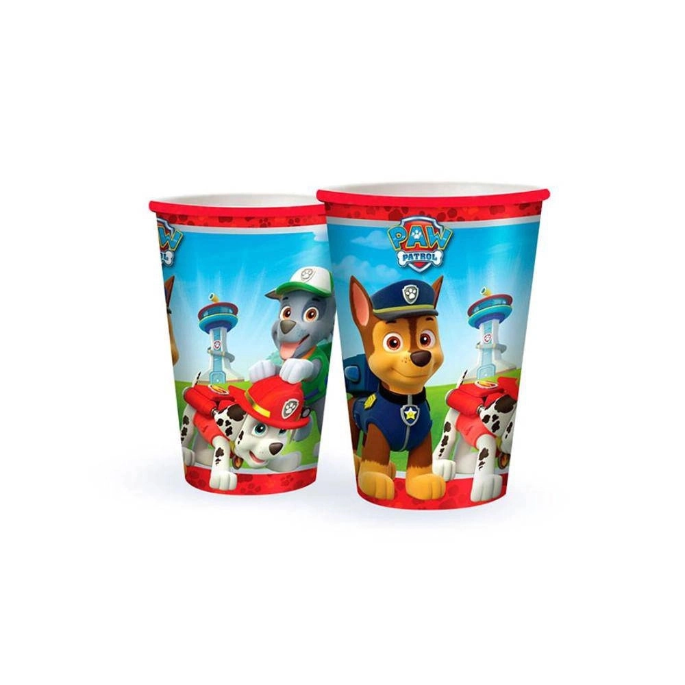 Copo Papel Patrulha Canina Core 180ml C.12 Regina