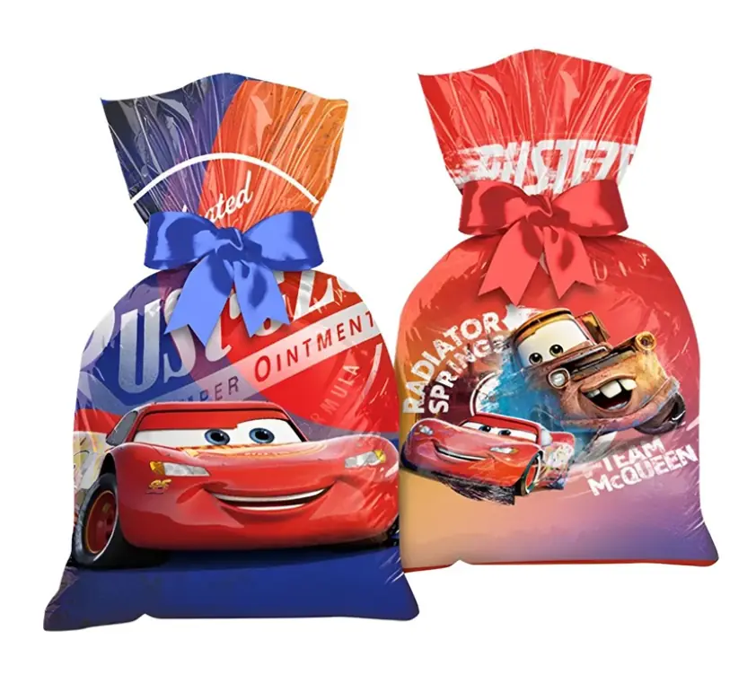 Sacola Plastica Disney Carros 8un 119571.9 Regina